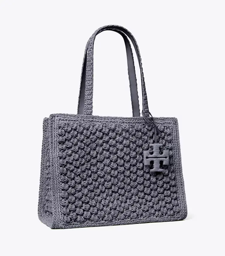 Small Ella Hand-Crocheted Popcorn Tote
