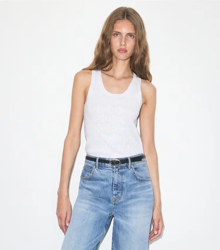 Pointelle Viscose Tank - Image 2