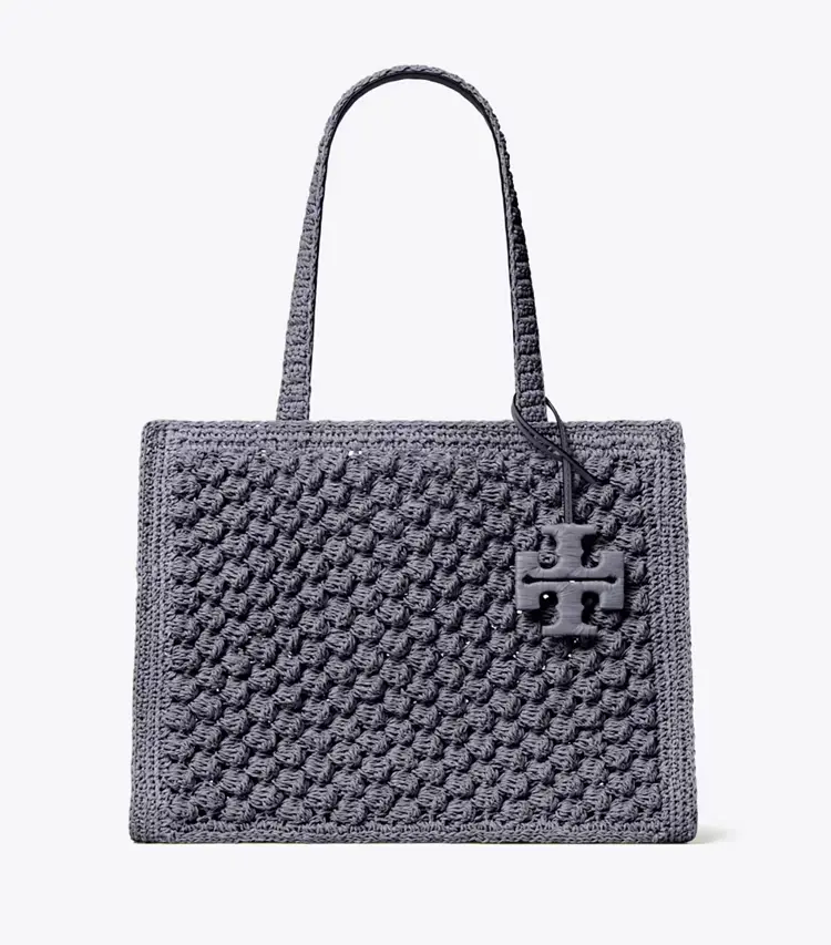 Small Ella Hand-Crocheted Popcorn Tote - Image 3
