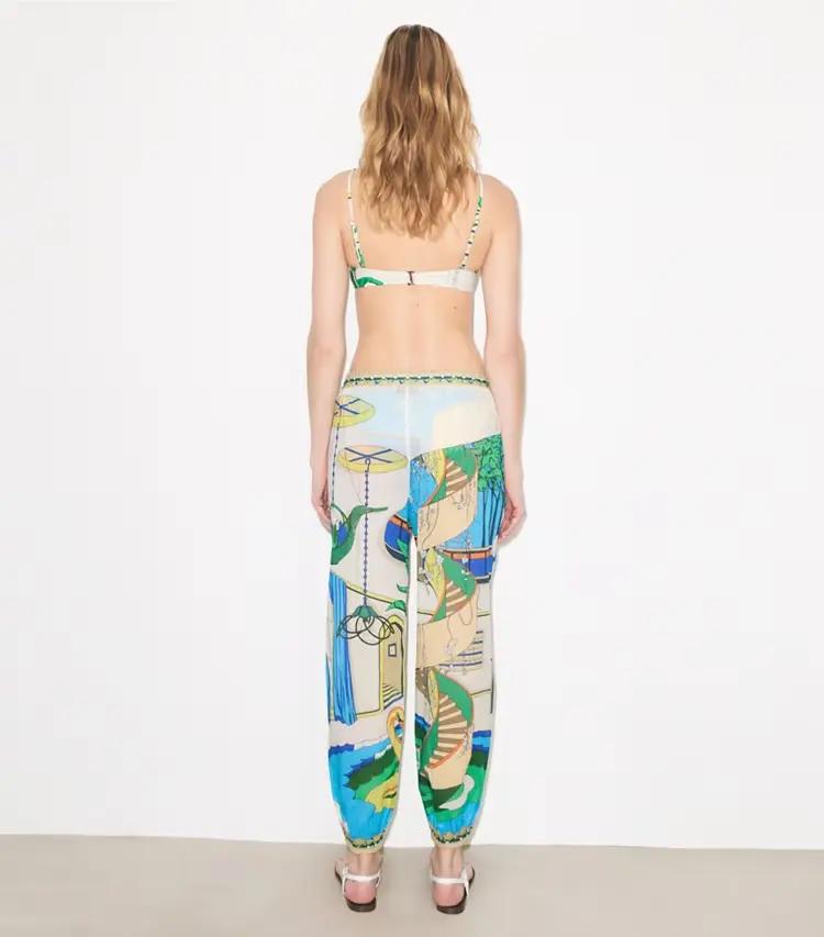 Printed Cotton Lounge Pant - Image 3