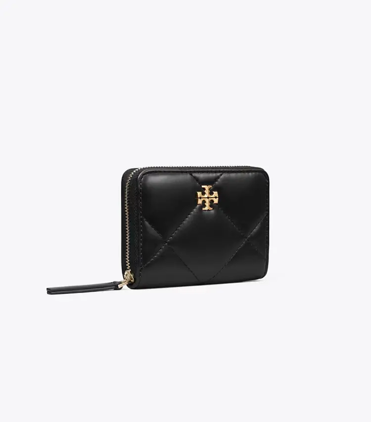 Small Kira Diamond Quilt Zip-Around Wallet