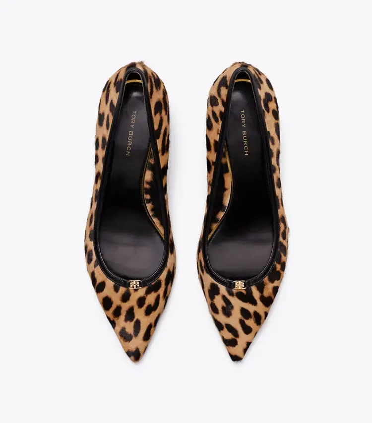 Double T Buckle Kitten Heel Pump - Image 4