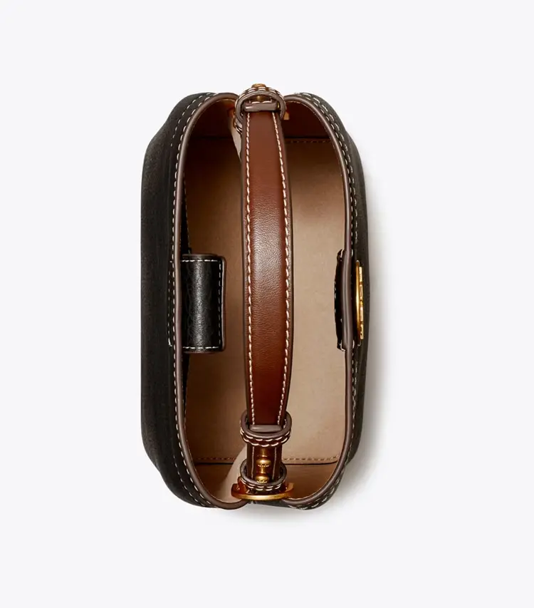 Leather Bucket Bag - Image 4