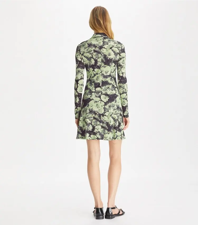 Printed Jersey Polo Dress - Image 4