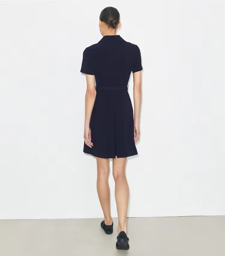 Short-Sleeve Pleated Golf Dress - Image 4