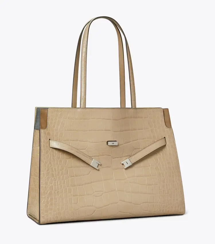 Lee Radziwill Embossed Tote
