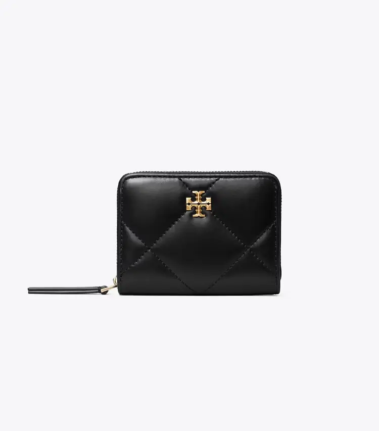 Small Kira Diamond Quilt Zip-Around Wallet - Image 2