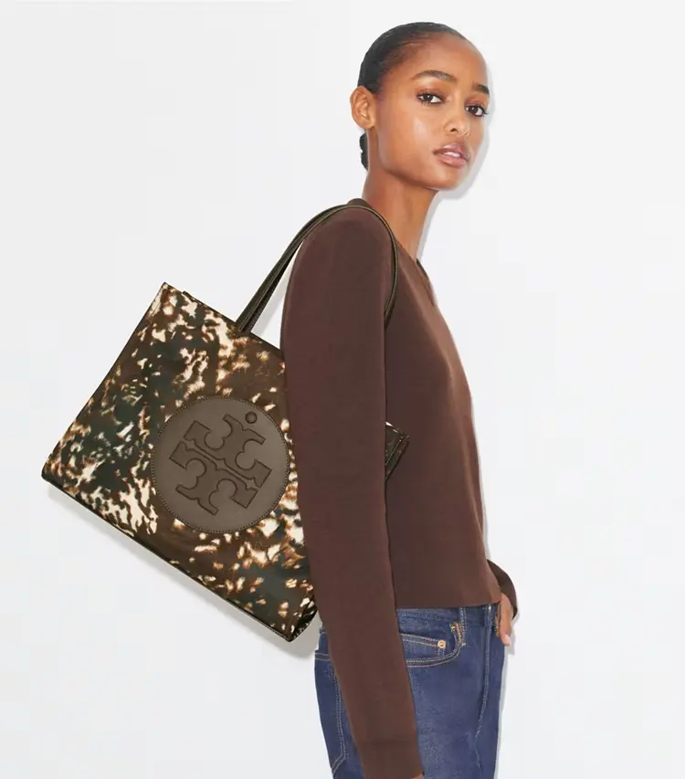 Ella Printed Nylon Small Tote - Image 2