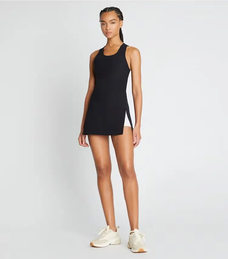 Performance Jersey Side-Slit Tennis Dress - Image 2