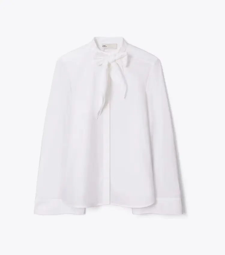 Cotton Bow Blouse
