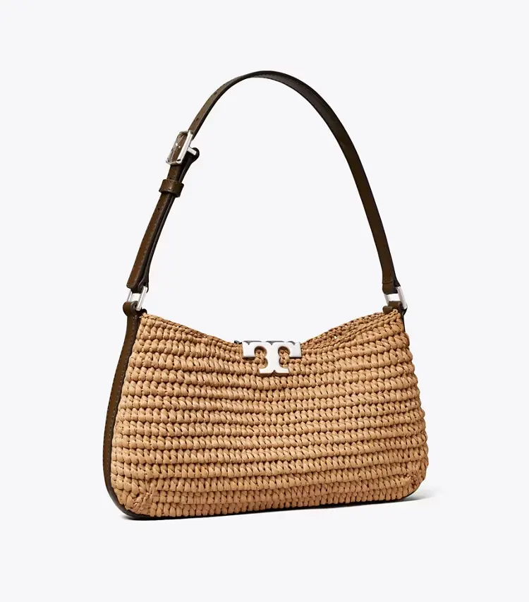 Eleanor Raffia Slim Shoulder Bag