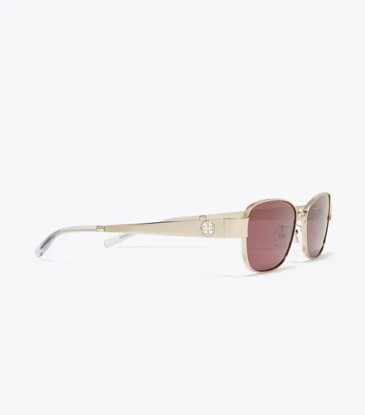 Miller Metal Rectangle Sunglasses - Image 2