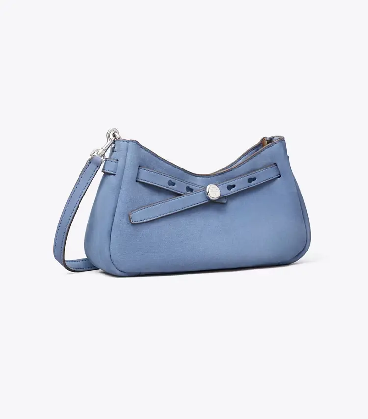 Romy Nubuck Zip-Top Crossbody Bag