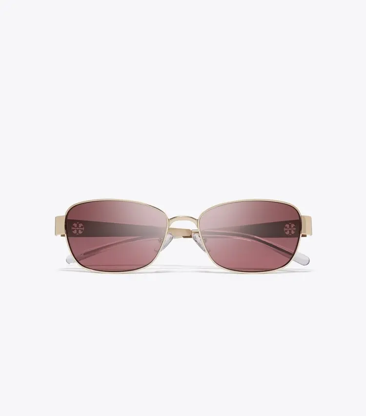 Miller Metal Rectangle Sunglasses - Image 3