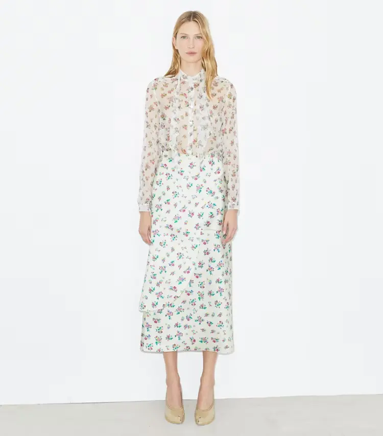 Satin Wrap Skirt - Image 2