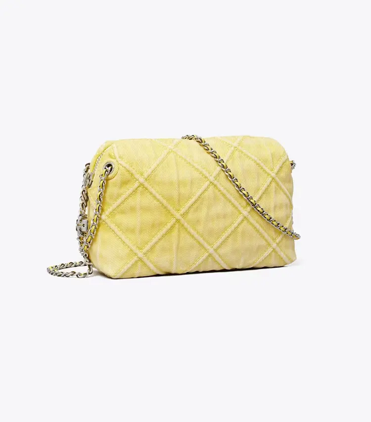 Fleming Denim Soft Crossbody Bag