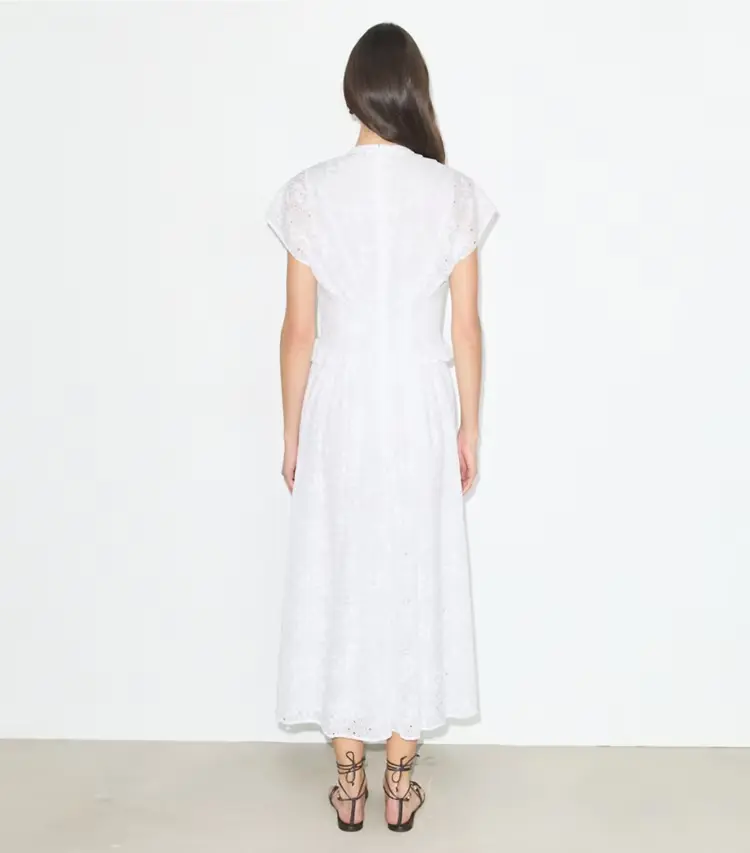 Eyelet Cotton Dress - Image 3