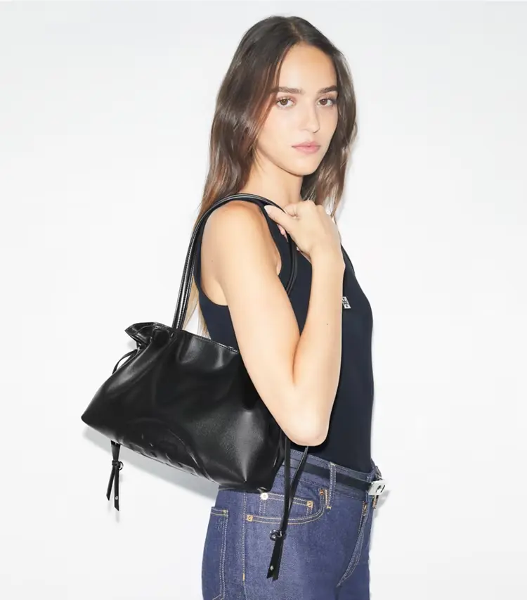 Small Ella Natuura Drawstring Tote - Image 2