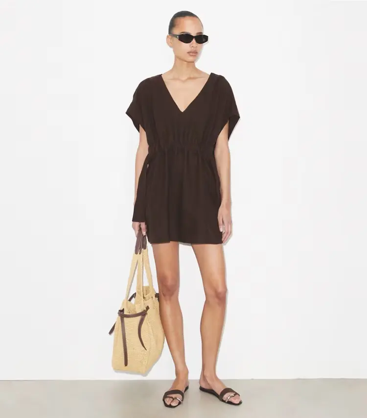 Belted Linen Dress - Image 3