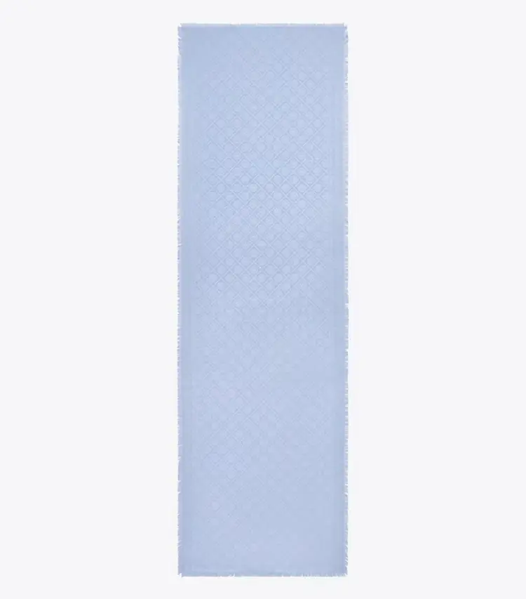 T Monogram Jacquard Oblong Scarf