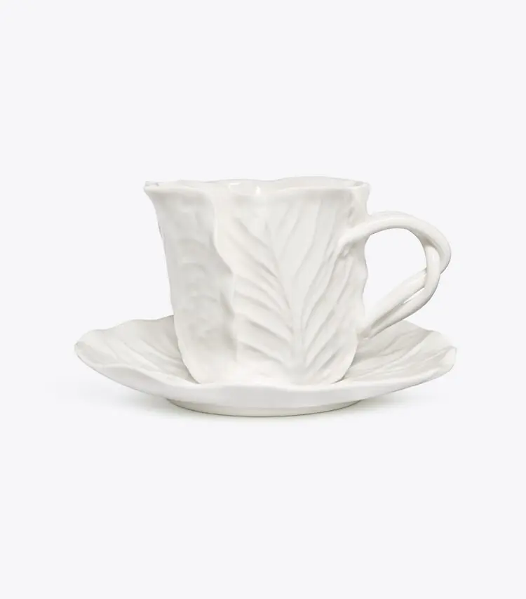 Lettuce Ware Cup & Saucer, Set Of 2