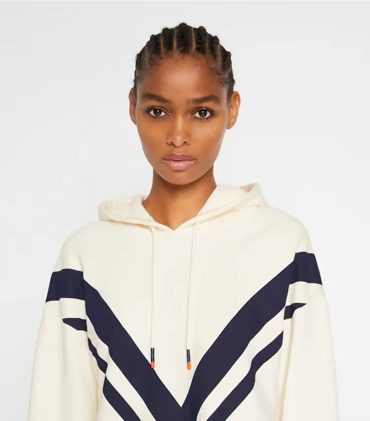 French Terry Chevron Hoodie - Image 2
