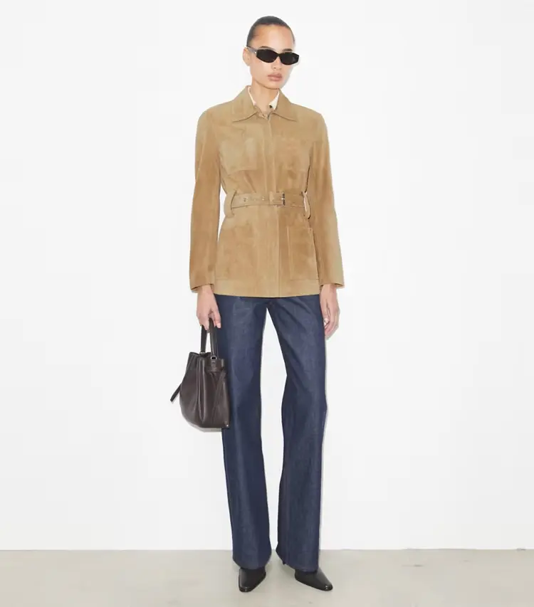 Belted Suede Jacket - Image 3
