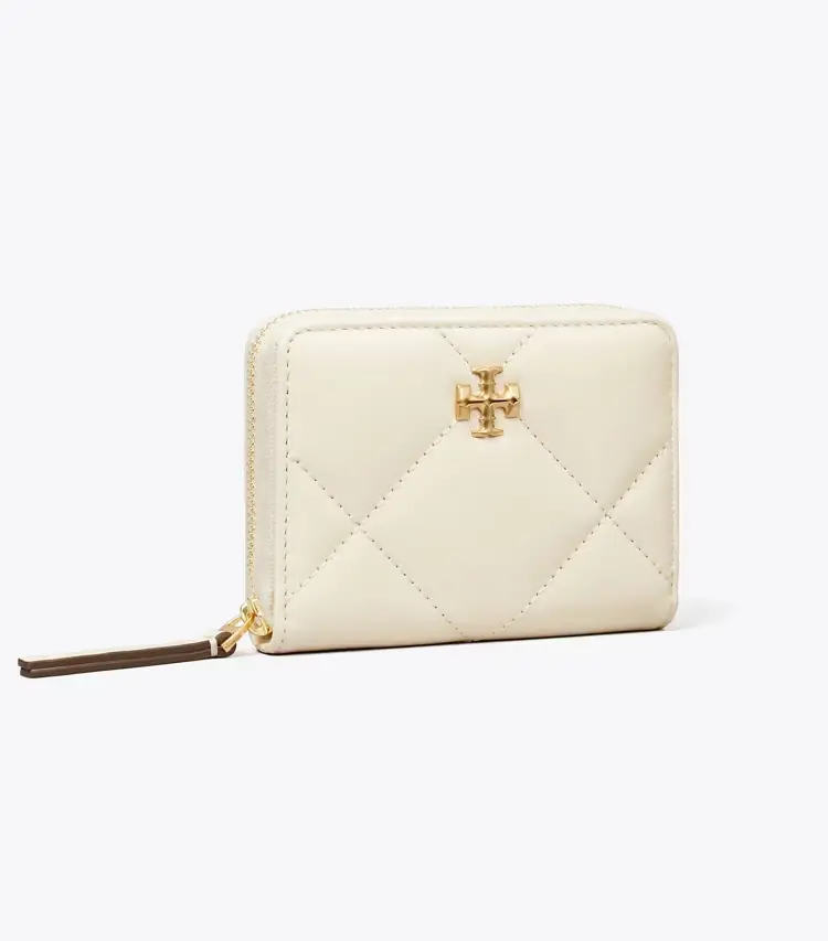 Small Kira Diamond Quilt Zip-Around Wallet