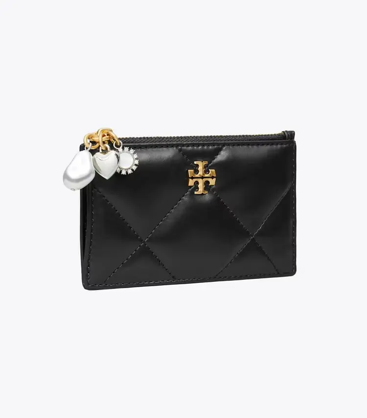 Kira Diamond Quilt Charm Zip Card Case