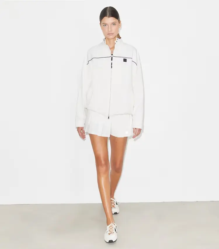 Oversized Nylon Tennis Jacket - Image 3