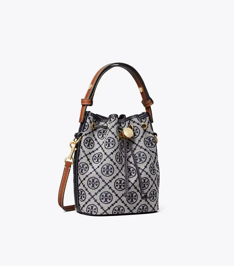 T Monogram Mini Bucket Bag