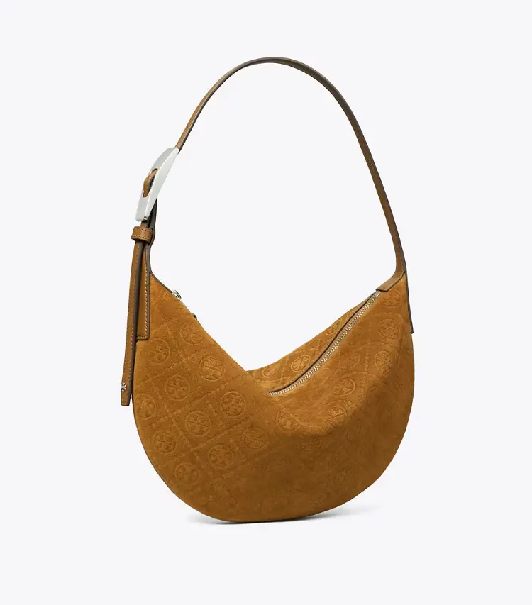 T Monogram Suede Small Balloon Bag