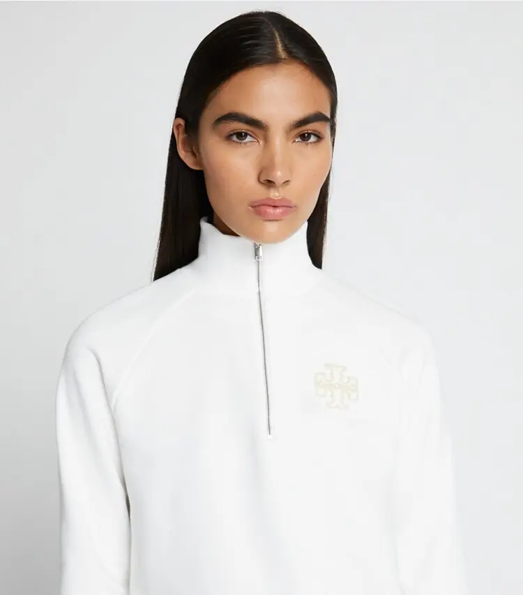 Heavy French Terry Half-Zip Sweatshirt - Image 2