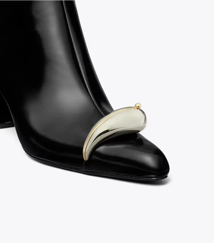 Pierced Heeled Ankle Boot - Image 4
