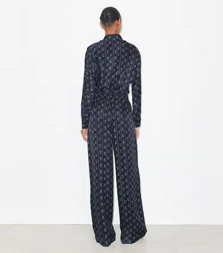 Relaxed-Fit Jacquard Pants - Image 3