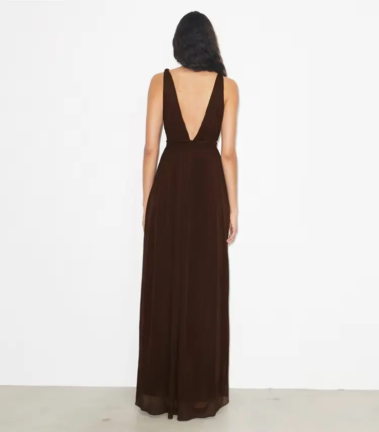 V-Neck Viscose Dress - Image 3