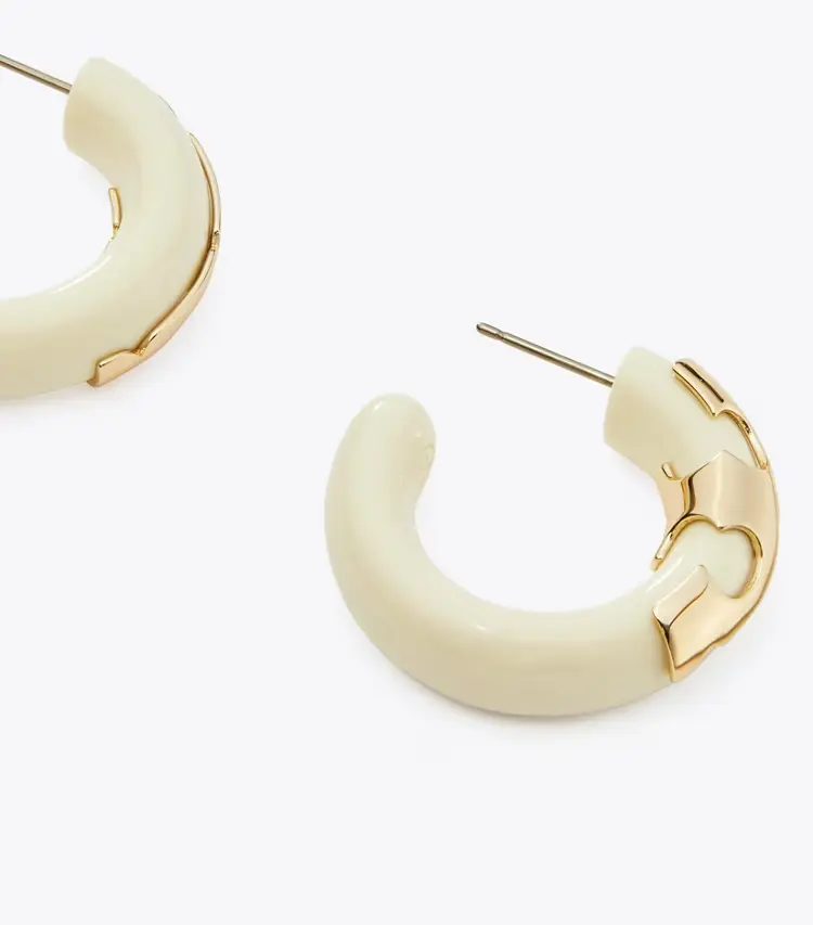 Resin Hoop Earrings - Image 2