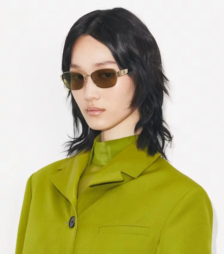 Miller Metal Rectangle Sunglasses - Image 4