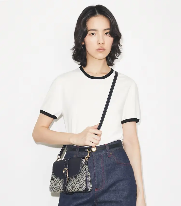 T Monogram Soft Small Shoulder Bag - Image 3