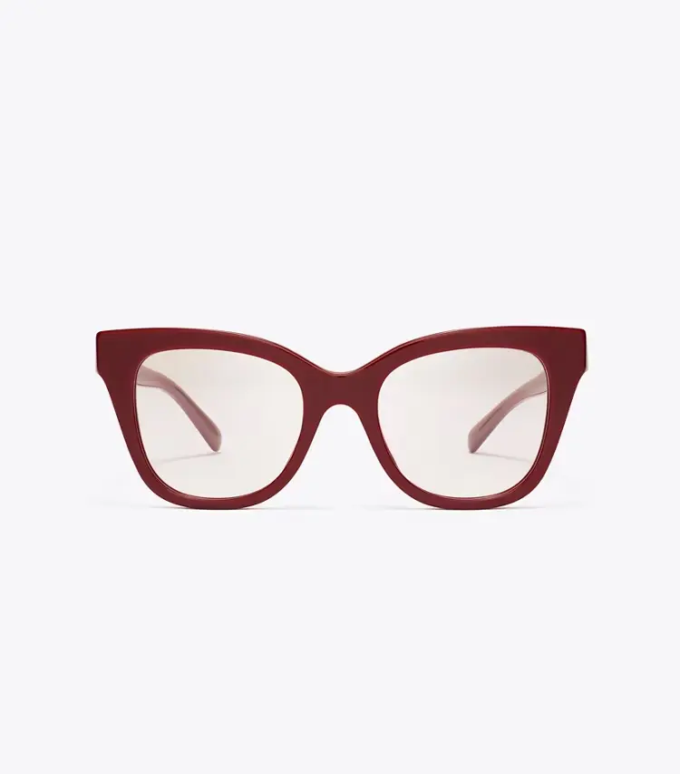 Pierced Oversized Cat-Eye Eyeglasses