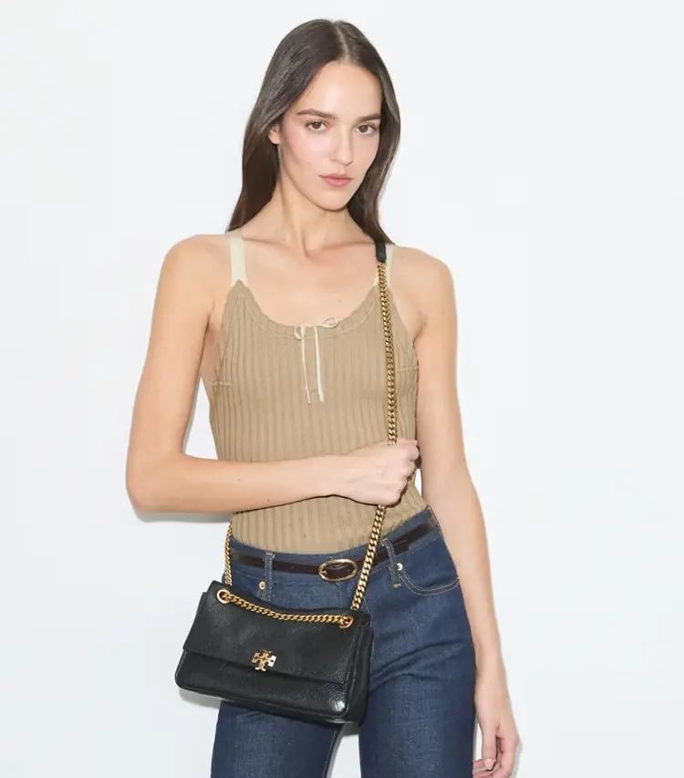 Small Charlie Quilted Shoulder Bag - Image 3