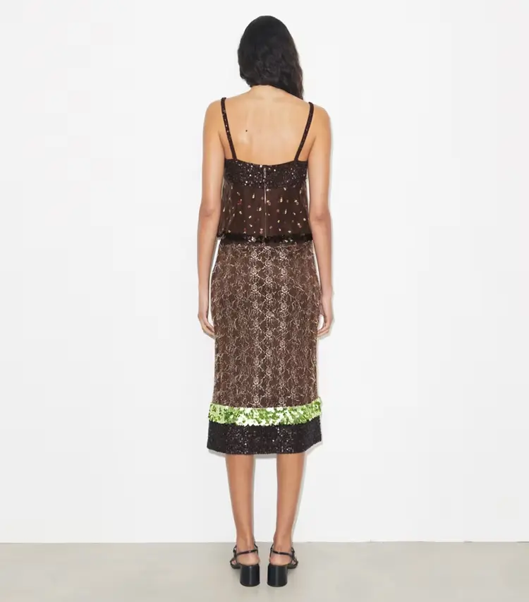 Embellished Lace Skirt - Image 3