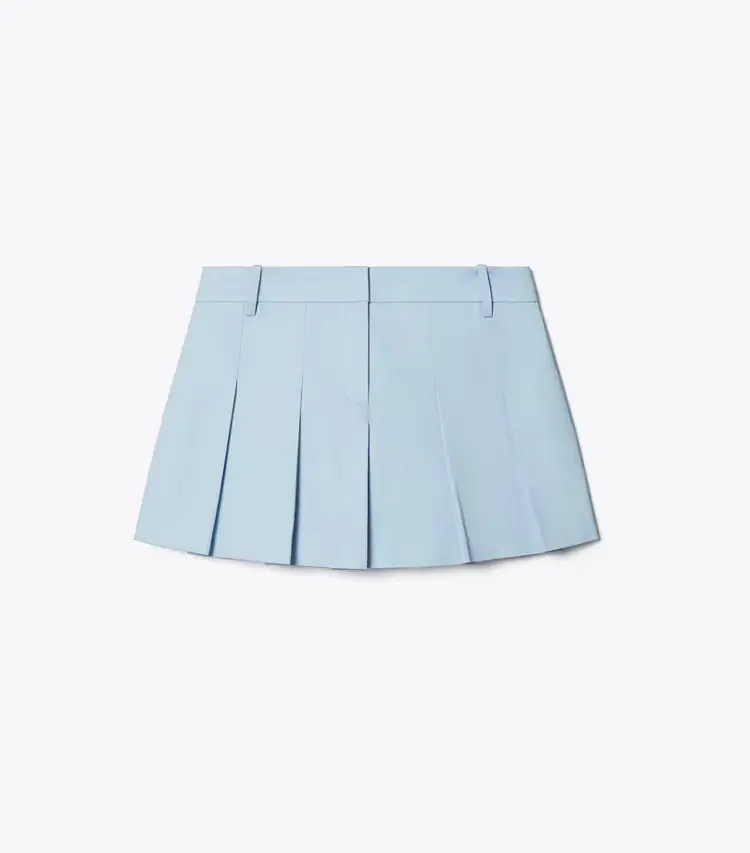 Micro Twill Pleated Short