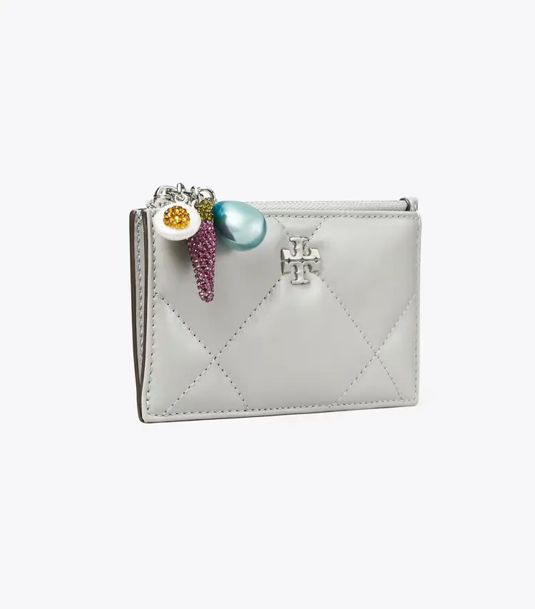 Kira Diamond Quilt Charm Zip Card Case