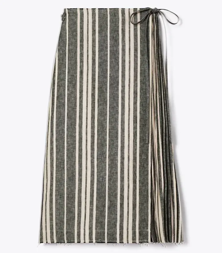 Linen Wrap Skirt