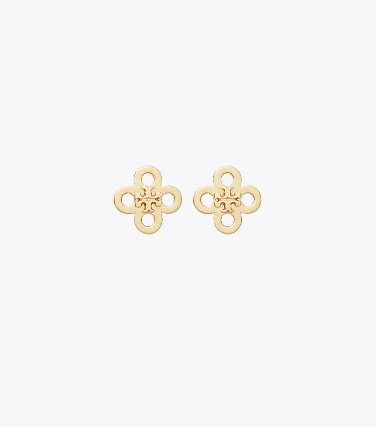 Forget Me Not Clover Stud Earring