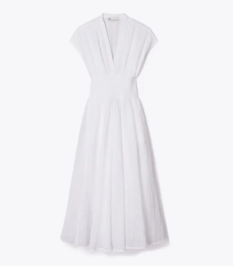V-Neck Linen Dress