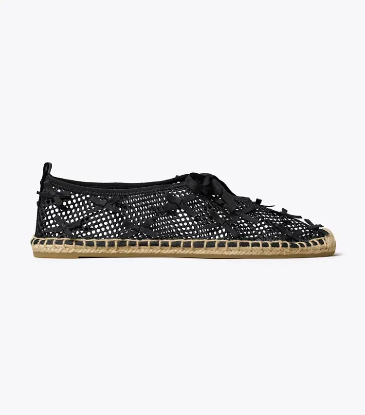 Mini Bow Mesh Espadrille - Image 2