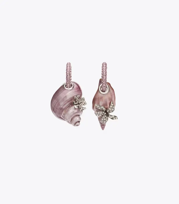 Curiosity Shell Hoop Earrings - Image 2