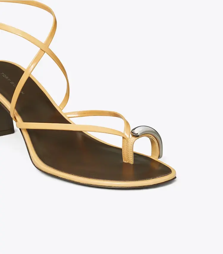 Pierced Multi-Strap Heeled Sandal - Image 4